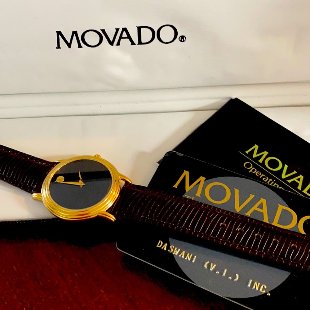 Movado men’s Museum Watch blk/gold